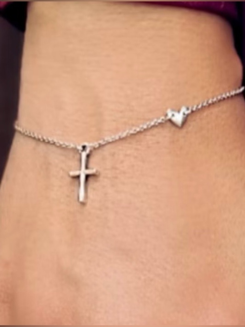 James Avery Faith and Love Link Bracelet - Silver + extra silver bracelet - Picture 3 of 9